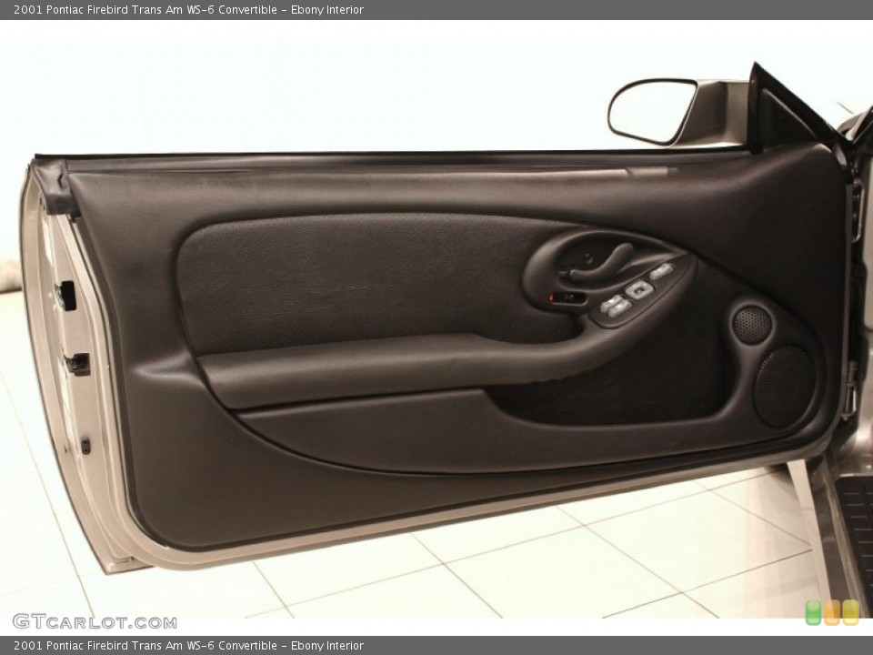 Ebony Interior Door Panel for the 2001 Pontiac Firebird Trans Am WS-6 Convertible #71275831