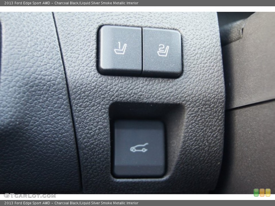 Charcoal Black/Liquid Silver Smoke Metallic Interior Controls for the 2013 Ford Edge Sport AWD #71275933