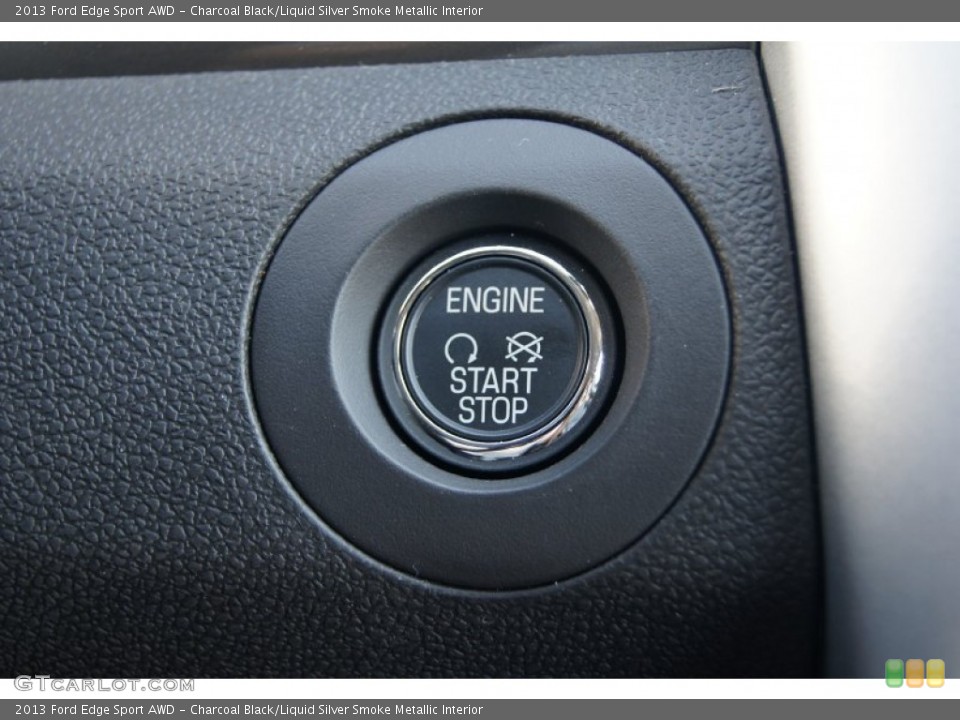 Charcoal Black/Liquid Silver Smoke Metallic Interior Controls for the 2013 Ford Edge Sport AWD #71275969