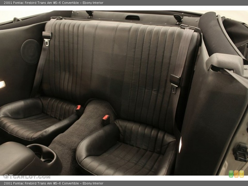 Ebony Interior Photo for the 2001 Pontiac Firebird Trans Am WS-6 Convertible #71276020