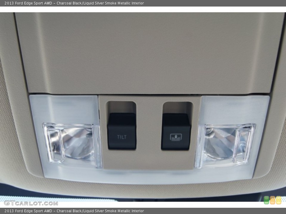 Charcoal Black/Liquid Silver Smoke Metallic Interior Controls for the 2013 Ford Edge Sport AWD #71276032