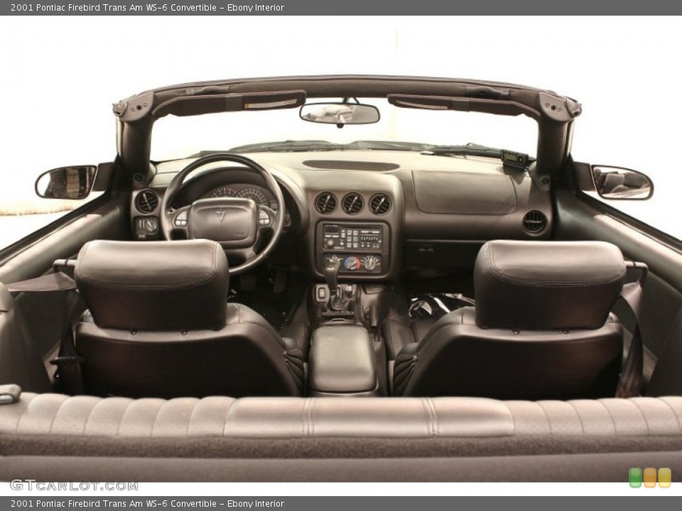 Ebony Interior Photo for the 2001 Pontiac Firebird Trans Am WS-6 Convertible #71276038