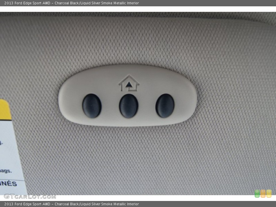Charcoal Black/Liquid Silver Smoke Metallic Interior Controls for the 2013 Ford Edge Sport AWD #71276041