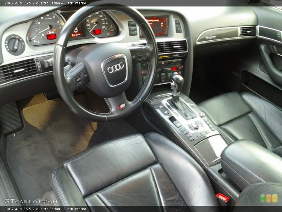 Black 2007 Audi S6 Interiors