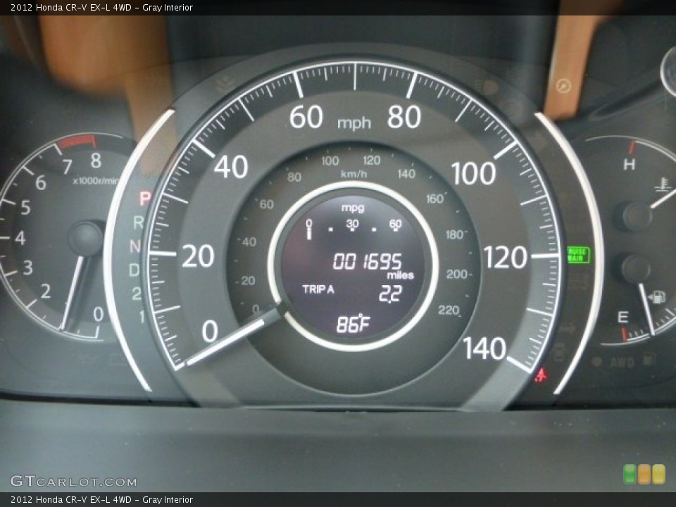 Gray Interior Gauges for the 2012 Honda CR-V EX-L 4WD #71276695