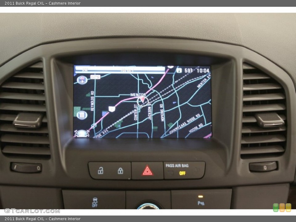 Cashmere Interior Navigation for the 2011 Buick Regal CXL #71276887