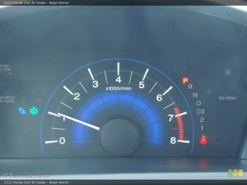 Beige Interior Gauges for the 2012 Honda Civic EX Sedan #71278411