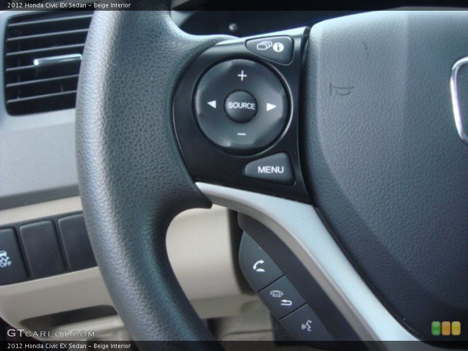 Beige Interior Controls for the 2012 Honda Civic EX Sedan #71278435