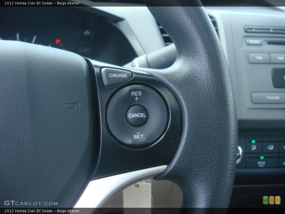 Beige Interior Controls for the 2012 Honda Civic EX Sedan #71278441