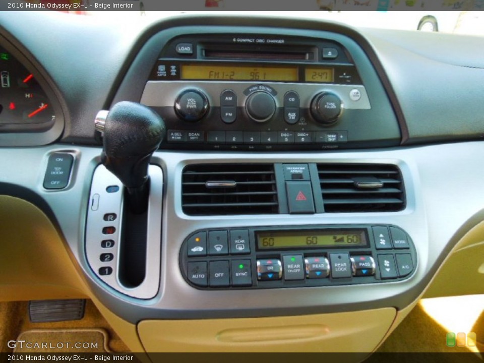 Beige Interior Controls for the 2010 Honda Odyssey EX-L #71278750