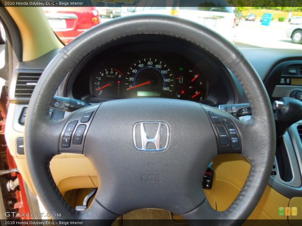 Beige Interior Steering Wheel for the 2010 Honda Odyssey EX-L #71278762