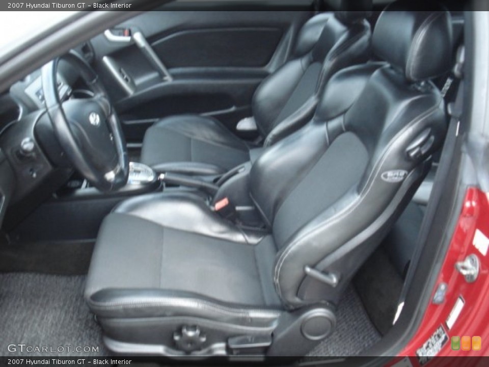 Black Interior Front Seat for the 2007 Hyundai Tiburon GT #71280190
