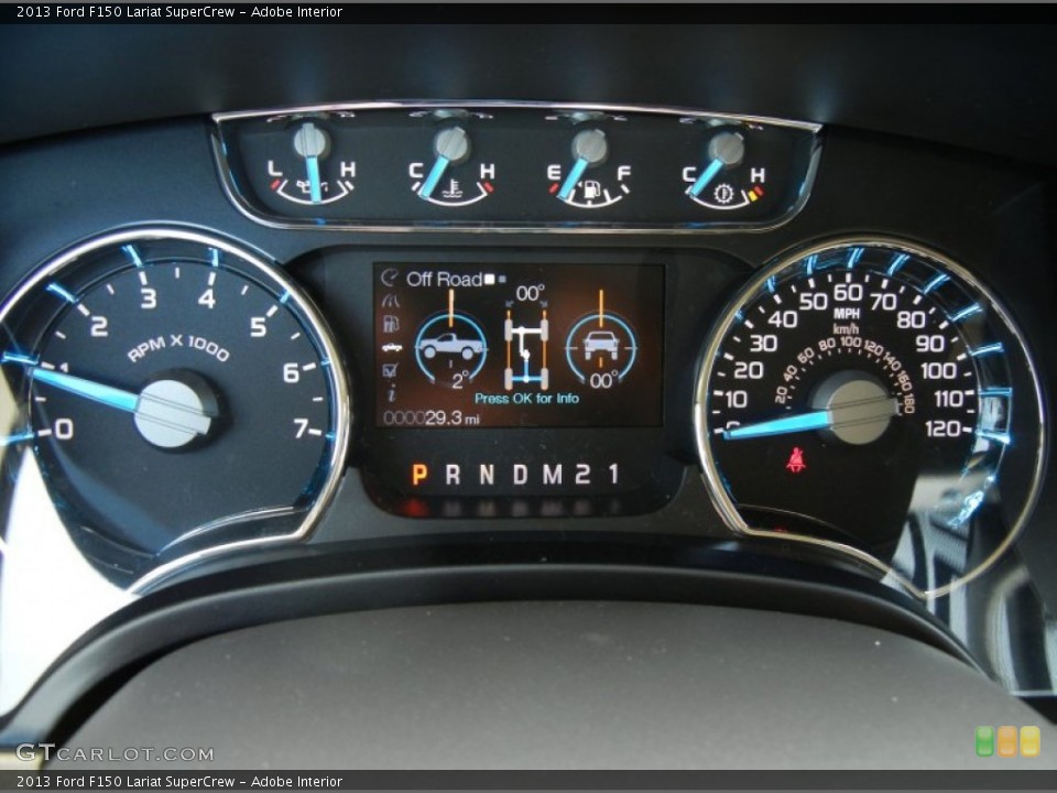 Adobe Interior Gauges for the 2013 Ford F150 Lariat SuperCrew #71281758