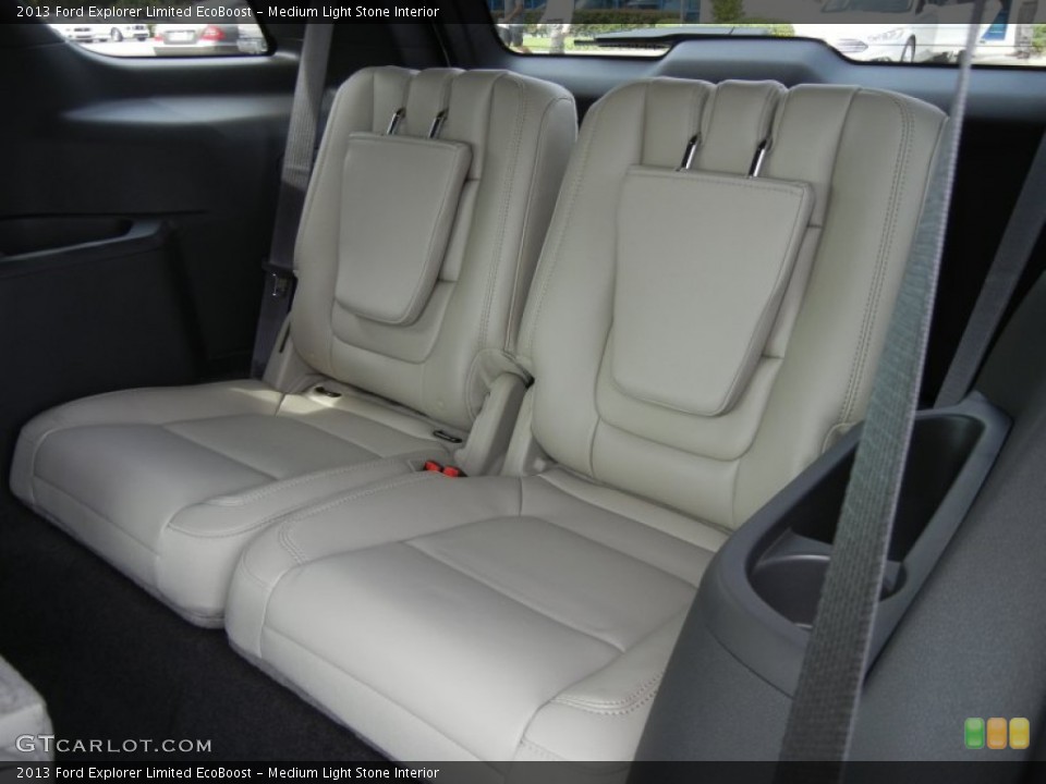 Medium Light Stone Interior Rear Seat for the 2013 Ford Explorer Limited EcoBoost #71282770