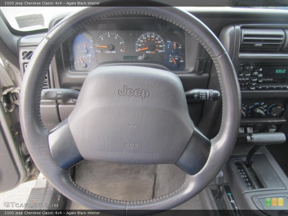 Agate Black Interior Steering Wheel for the 2000 Jeep Cherokee Classic 4x4 #71283382