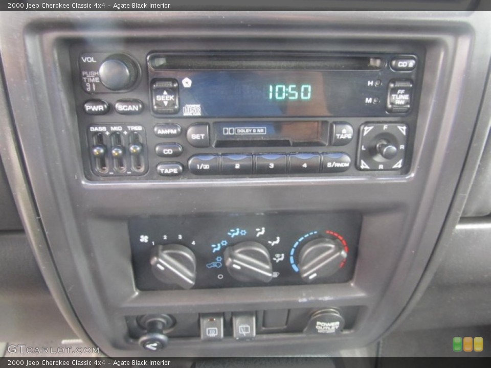 Agate Black Interior Controls for the 2000 Jeep Cherokee Classic 4x4 #71283391