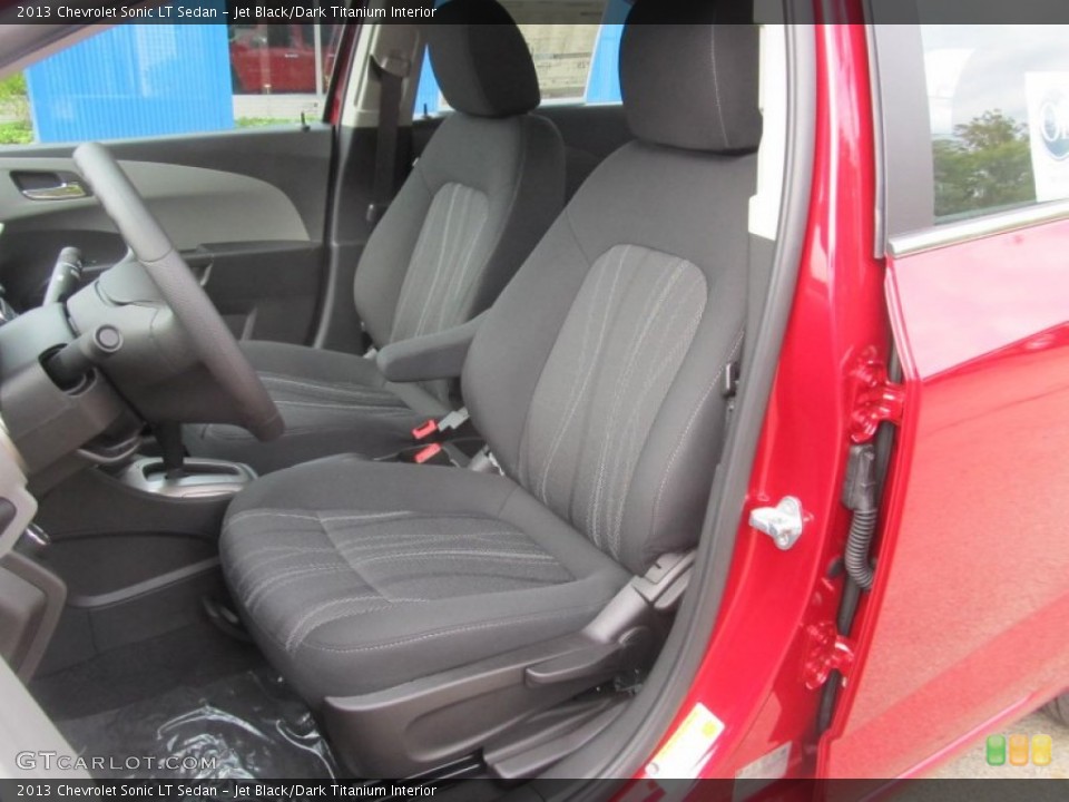 Jet Black/Dark Titanium Interior Front Seat for the 2013 Chevrolet Sonic LT Sedan #71284279