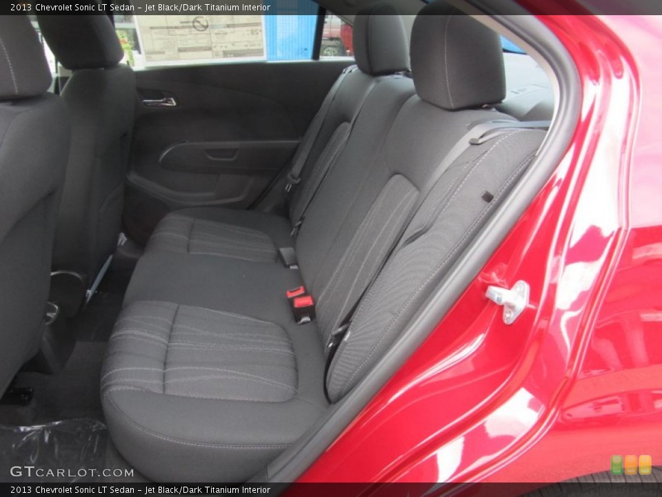 Jet Black/Dark Titanium Interior Rear Seat for the 2013 Chevrolet Sonic LT Sedan #71284288