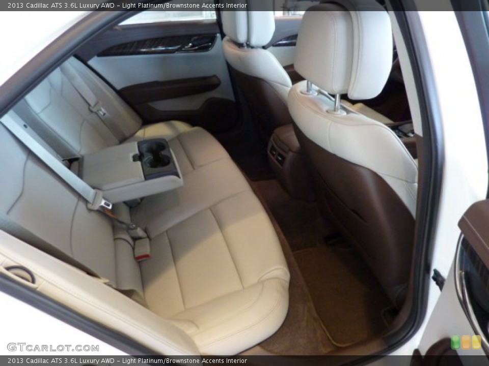 Light Platinum/Brownstone Accents Interior Rear Seat for the 2013 Cadillac ATS 3.6L Luxury AWD #71284774