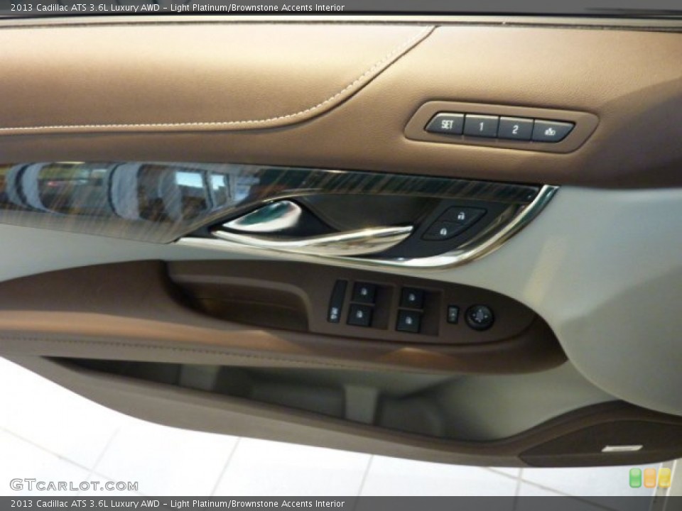 Light Platinum/Brownstone Accents Interior Door Panel for the 2013 Cadillac ATS 3.6L Luxury AWD #71284819