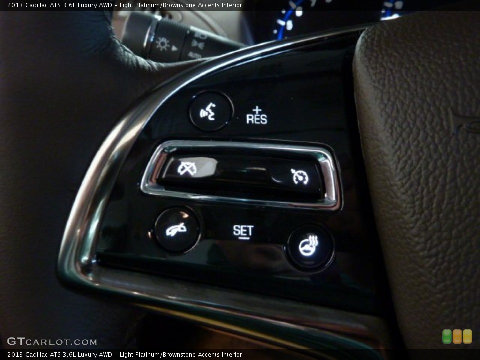 Light Platinum/Brownstone Accents Interior Controls for the 2013 Cadillac ATS 3.6L Luxury AWD #71284834