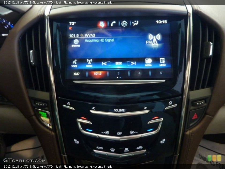 Light Platinum/Brownstone Accents Interior Controls for the 2013 Cadillac ATS 3.6L Luxury AWD #71284843