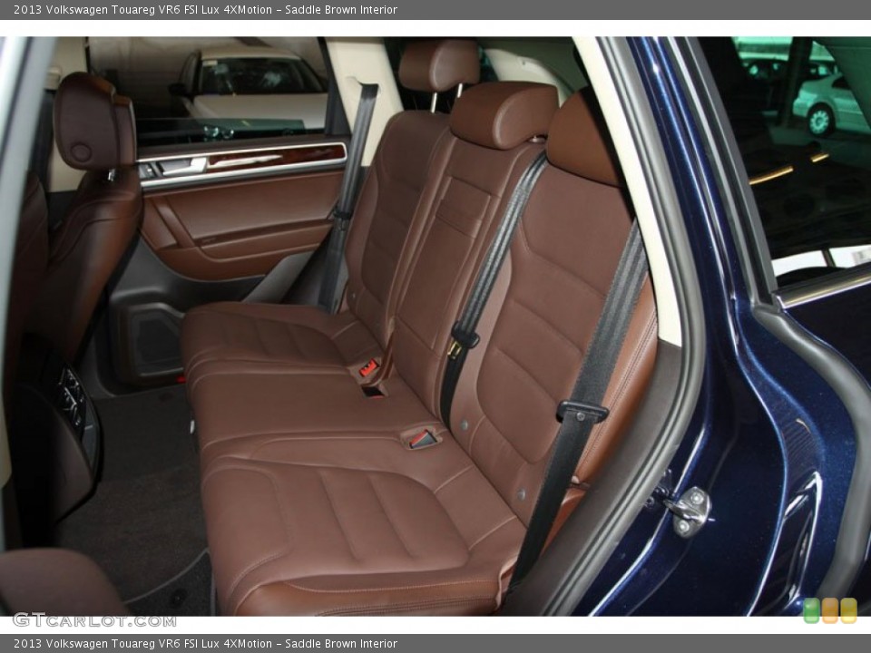 Saddle Brown Interior Rear Seat for the 2013 Volkswagen Touareg VR6 FSI Lux 4XMotion #71285554