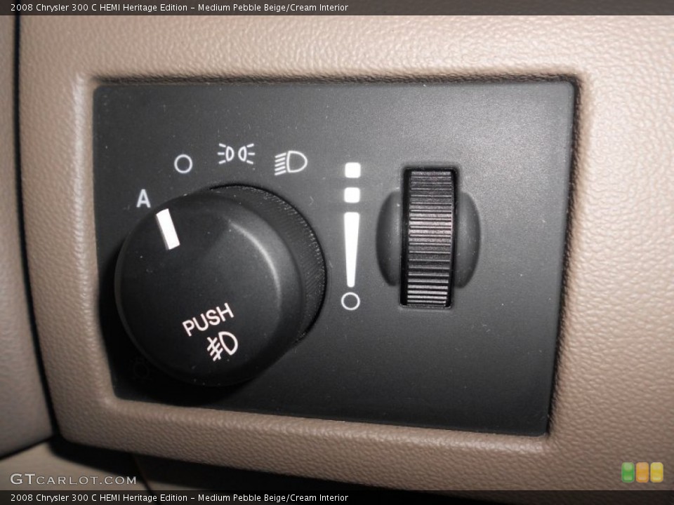 Medium Pebble Beige/Cream Interior Controls for the 2008 Chrysler 300 C HEMI Heritage Edition #71286622