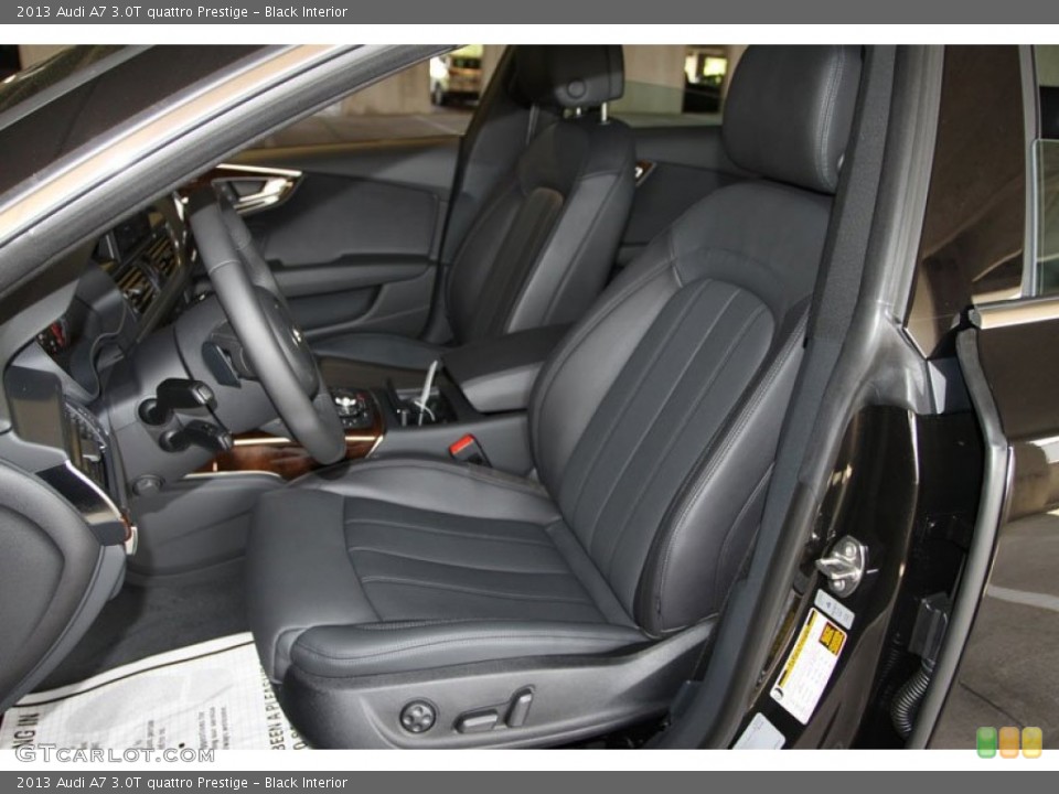 Black Interior Front Seat for the 2013 Audi A7 3.0T quattro Prestige #71288059