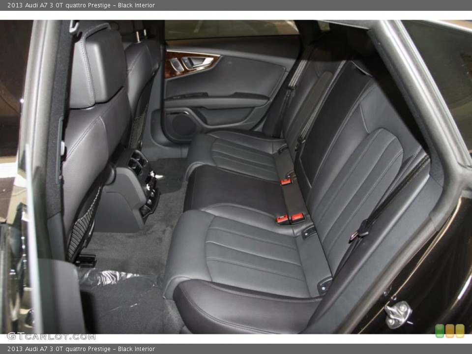Black Interior Rear Seat for the 2013 Audi A7 3.0T quattro Prestige #71288077