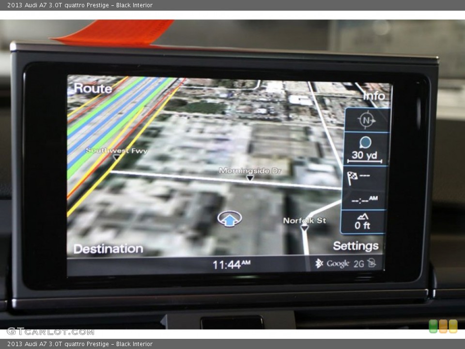 Black Interior Navigation for the 2013 Audi A7 3.0T quattro Prestige #71288104
