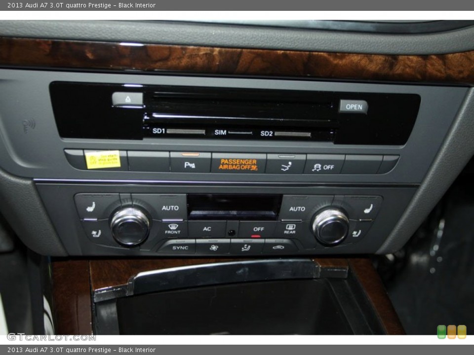 Black Interior Controls for the 2013 Audi A7 3.0T quattro Prestige #71288122