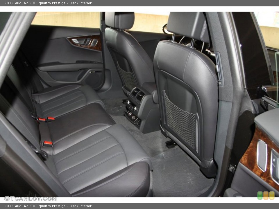 Black Interior Rear Seat for the 2013 Audi A7 3.0T quattro Prestige #71288161