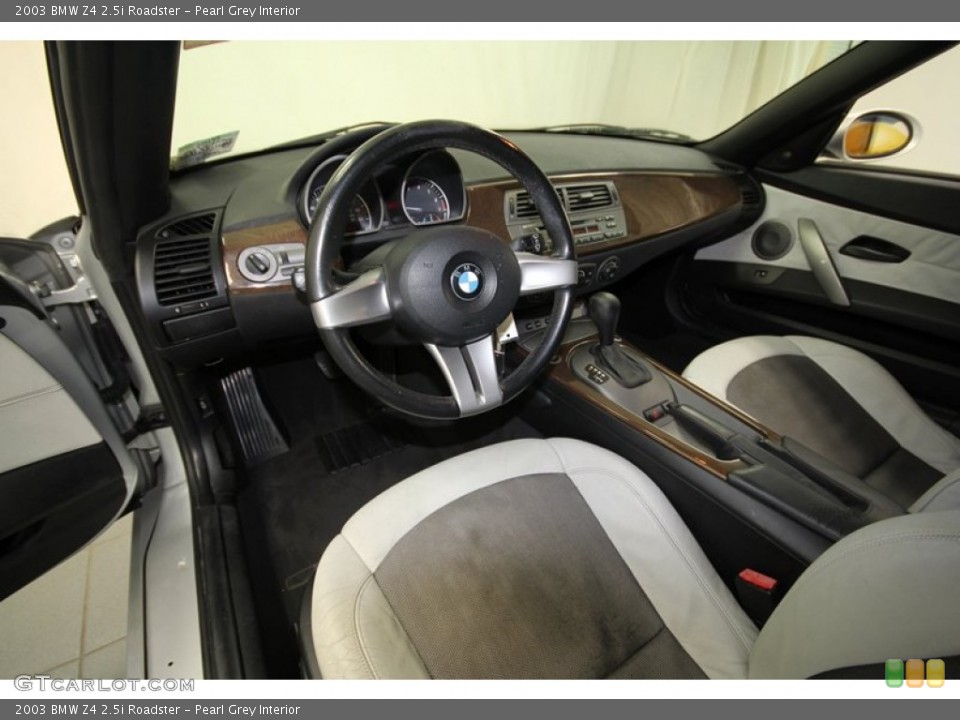 Pearl Grey 2003 BMW Z4 Interiors
