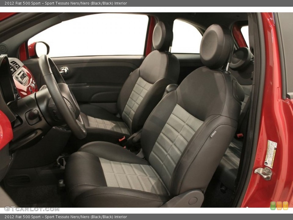 Sport Tessuto Nero/Nero (Black/Black) Interior Front Seat for the 2012 Fiat 500 Sport #71291206