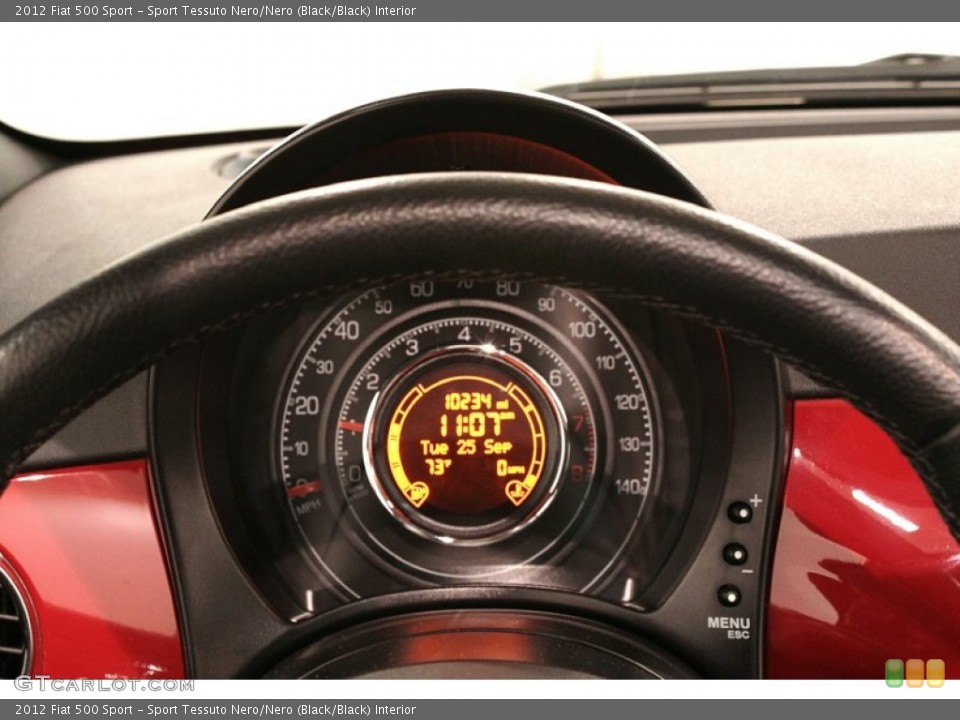 Sport Tessuto Nero/Nero (Black/Black) Interior Gauges for the 2012 Fiat 500 Sport #71291254