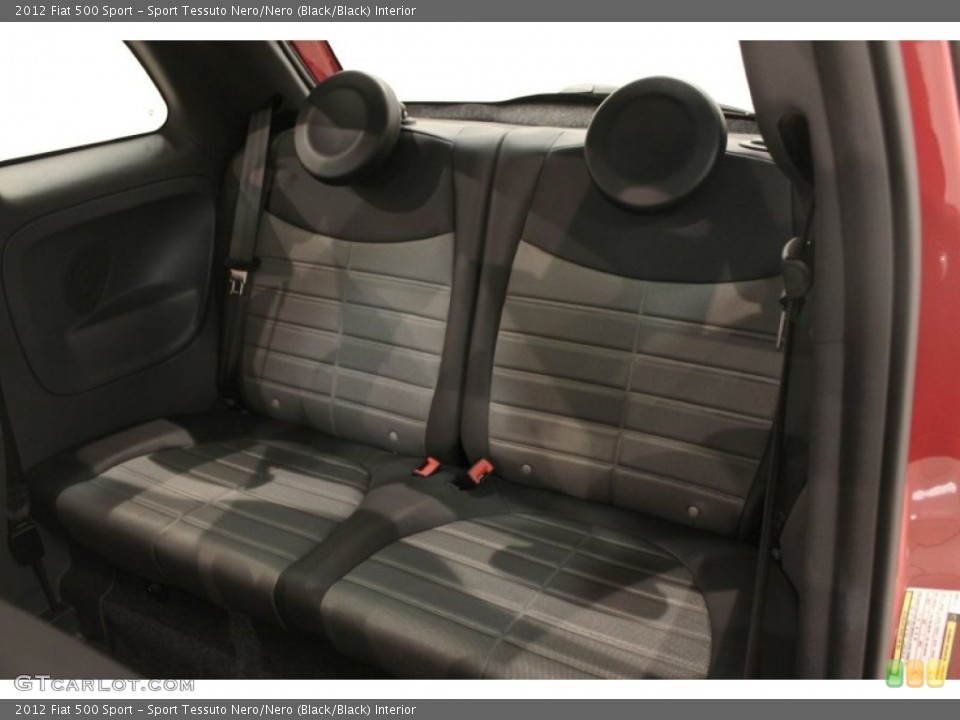 Sport Tessuto Nero/Nero (Black/Black) Interior Rear Seat for the 2012 Fiat 500 Sport #71291287