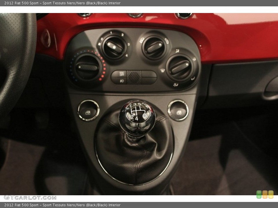 Sport Tessuto Nero/Nero (Black/Black) Interior Controls for the 2012 Fiat 500 Sport #71291332