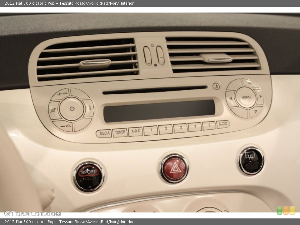 Tessuto Rosso/Avorio (Red/Ivory) Interior Audio System for the 2012 Fiat 500 c cabrio Pop #71291704