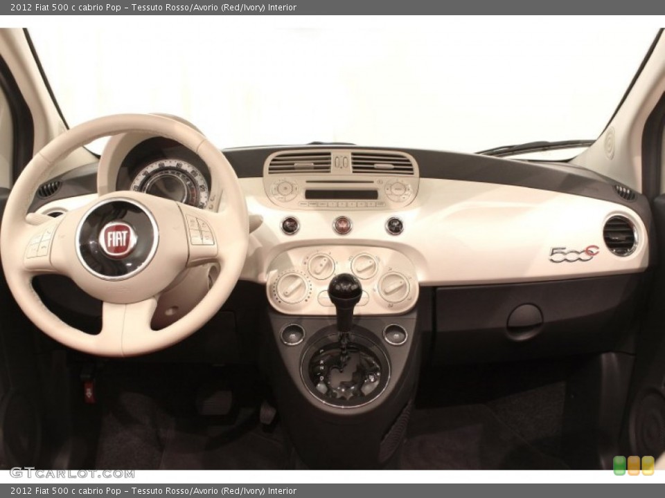 Tessuto Rosso/Avorio (Red/Ivory) Interior Dashboard for the 2012 Fiat 500 c cabrio Pop #71291770