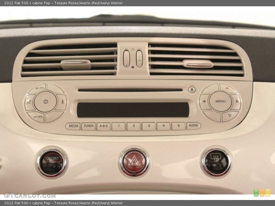 Tessuto Rosso/Avorio (Red/Ivory) Interior Audio System for the 2012 Fiat 500 c cabrio Pop #71291779