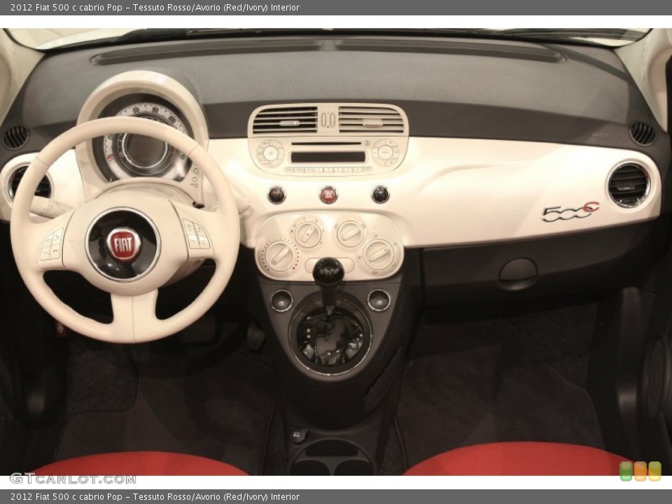 Tessuto Rosso/Avorio (Red/Ivory) Interior Dashboard for the 2012 Fiat 500 c cabrio Pop #71291791