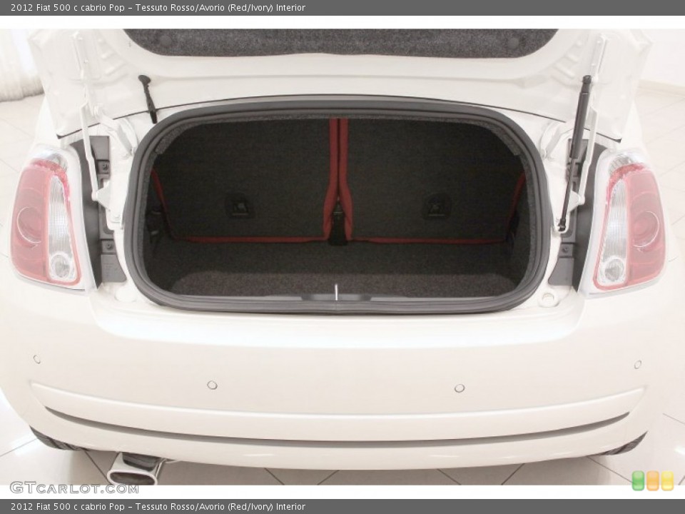 Tessuto Rosso/Avorio (Red/Ivory) Interior Trunk for the 2012 Fiat 500 c cabrio Pop #71291800