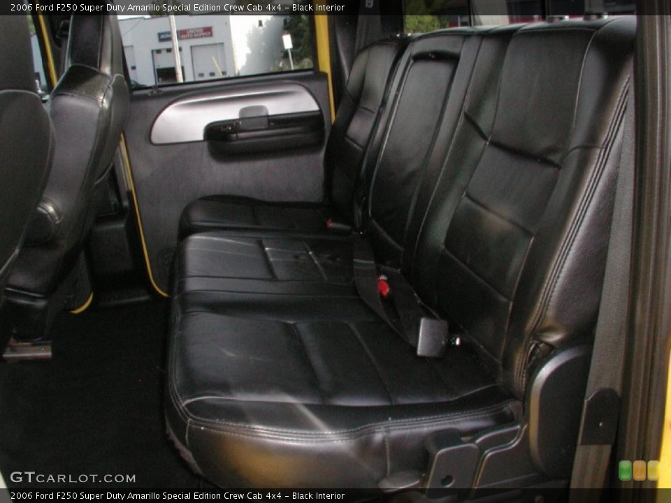 Black Interior Rear Seat for the 2006 Ford F250 Super Duty Amarillo Special Edition Crew Cab 4x4 #71292670