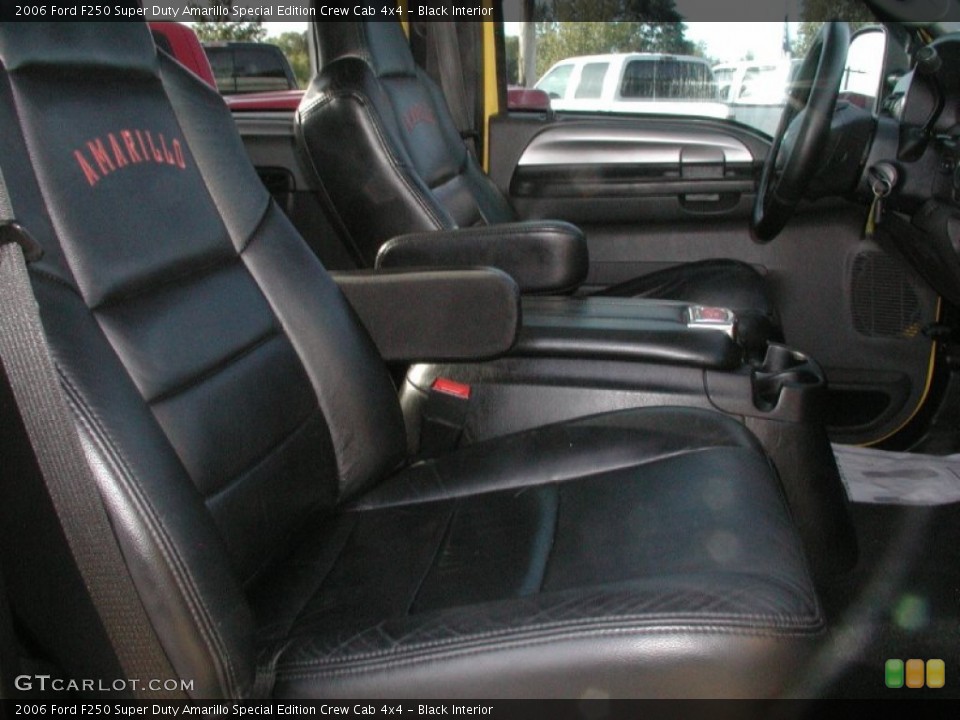Black Interior Front Seat for the 2006 Ford F250 Super Duty Amarillo Special Edition Crew Cab 4x4 #71292682