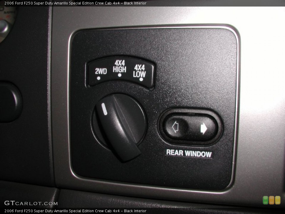 Black Interior Controls for the 2006 Ford F250 Super Duty Amarillo Special Edition Crew Cab 4x4 #71292895
