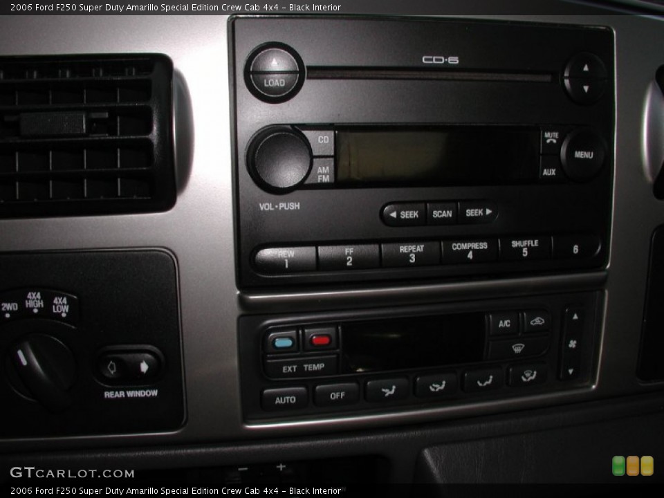 Black Interior Controls for the 2006 Ford F250 Super Duty Amarillo Special Edition Crew Cab 4x4 #71293012