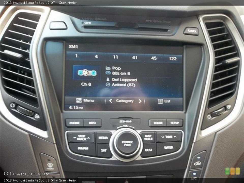 Gray Interior Controls for the 2013 Hyundai Santa Fe Sport 2.0T #71293892