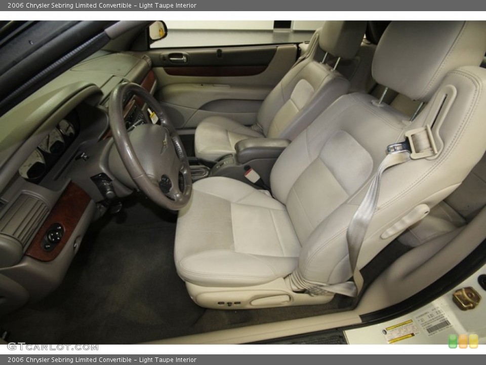 Light Taupe Interior Front Seat for the 2006 Chrysler Sebring Limited Convertible #71294635