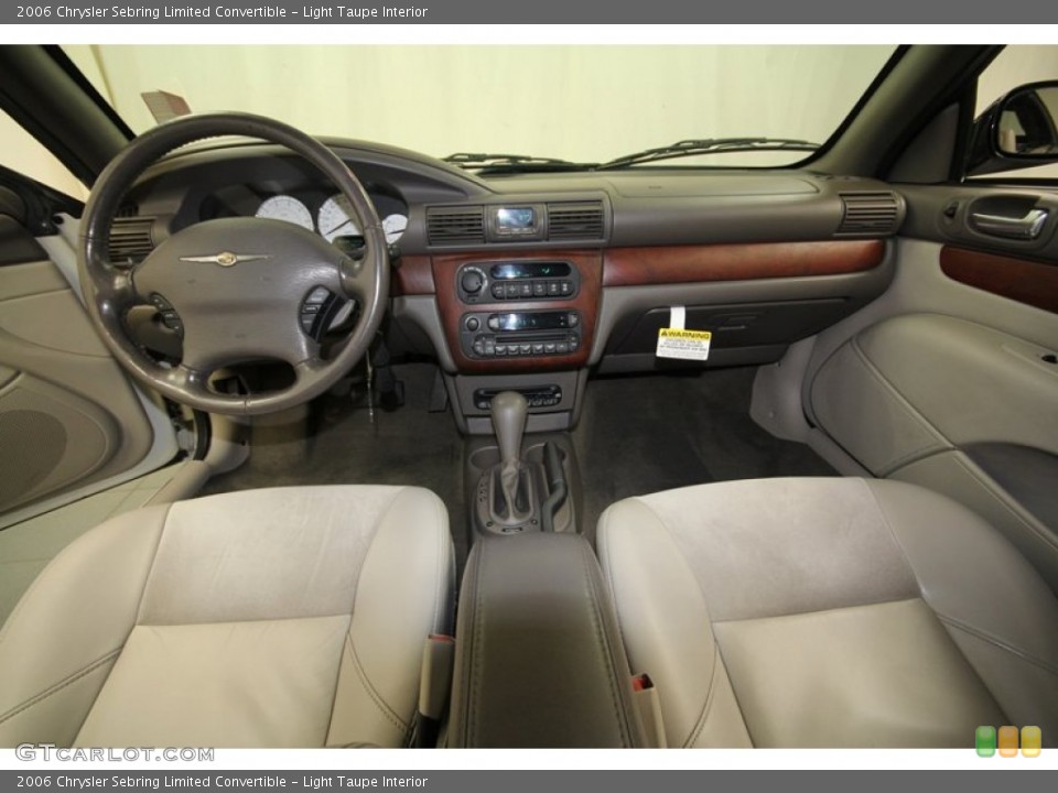 Light Taupe Interior Dashboard for the 2006 Chrysler Sebring Limited Convertible #71294644